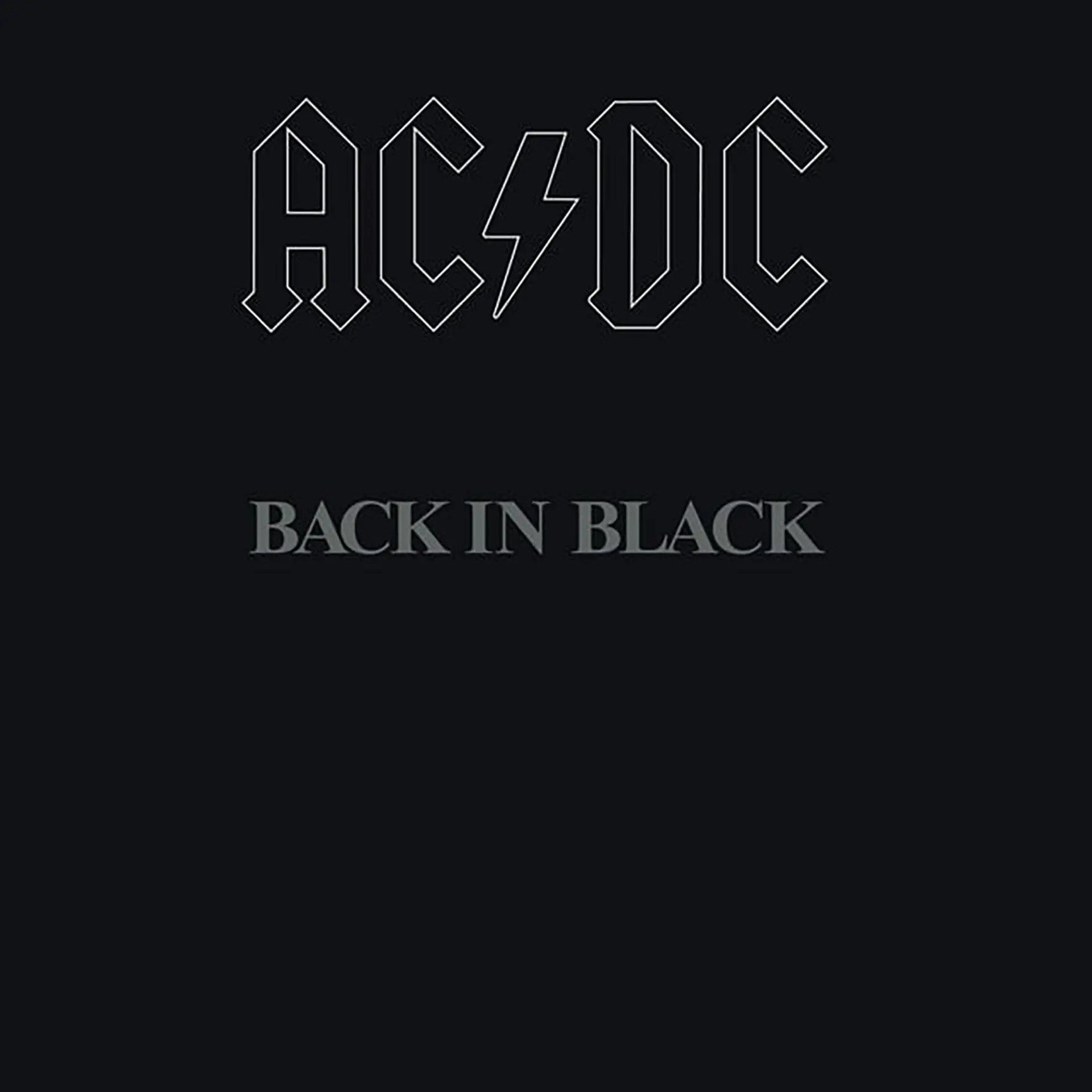 AC/DC Back in Black cover